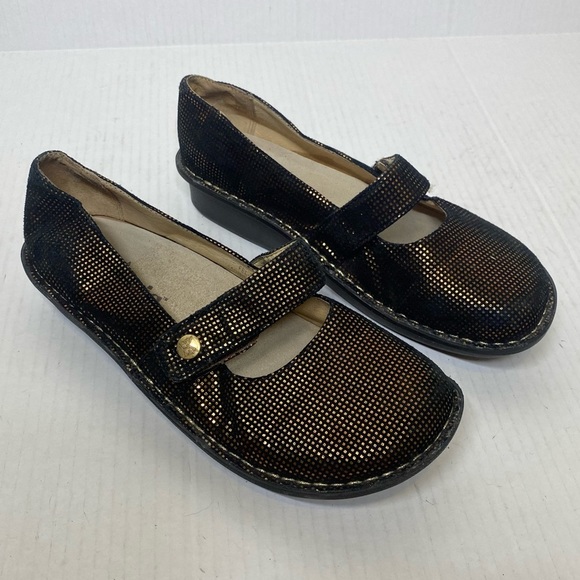 ALEGRIA FEL-348 MARY JANE BRONZE METALLIC Mary Jane SHOES SZ EU 36/US 6.5 - Picture 1 of 9